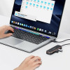 Usams Adapter Hub 3xUsb + USB-C + HDMIczarny/Black (US-SJ578) - (SJ578HUB01)