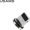 Usams Adapter Magnetyczny Lightning bulksrebrny/Silver (US-SJ157) - (SJ157USBTA)