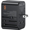 Usams Adapter Siec 1xUSB+2xUSB-C T62 65W4w1 US/AU/EU/Uk czarny/Black (US-CC199) Univesal Travel Charger - (CC199TC01)