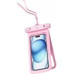 Usams Etui Wodoodporne Podwojne 6.7''IP68 rozowy/Pink (YD014) - (FSD1403)