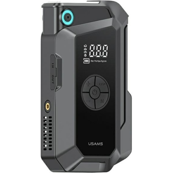 Usams Jumpstarter Powerbank 8000mAh + Wbudowana Latarka czarny/Black ZB287 - (ZB284ZDB01)