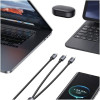 Usams Kabel 2w1 2xUSB-C 72W 1,2m Aluminum Alloy Data Cable Sufeng Series (US-SJ7 - (SJ740USB101)