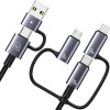 Usams Kabel 6w1 Fast Charging 240W 2m Data Cable Digital Dispay Aluminium Alloy Seria Sufeng (SJ738) - (SJ738USB01)