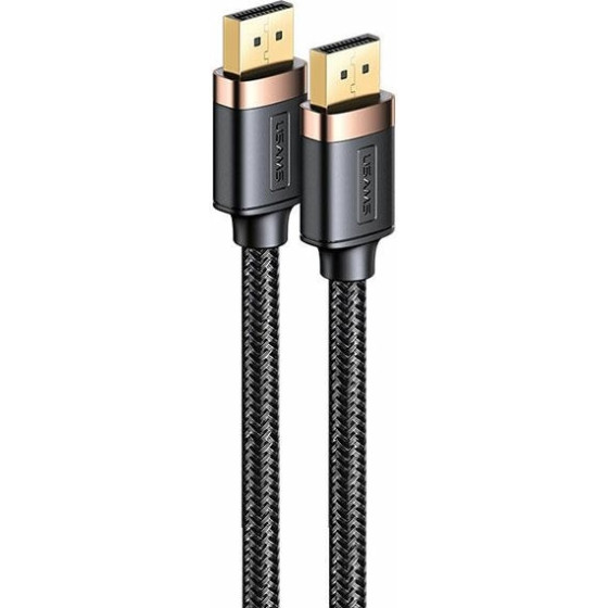Usams Kabel Dp - Dp U74 2.0m czarny/Black 4K Hd (US-SJ531) - (SJ531HD01)
