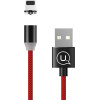 Usams Kabel Magnetyczny U-Sure lightning1m 2.1A Pleciony czerwony/Red (US-SJ292) - (SJ292USB02)