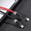 Usams Kabel Magnetyczny U-Sure microUSB1m 2.1A Pleciony czerwony/Red (US-SJ294) - (SJ294USB02)