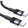 Usams Kabel Pleciony 240W USB-C/USB-C1.2m Sy Series Tarnish - (SJ727USB01)