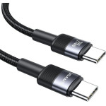 Usams Kabel Pleciony 240W USB-C/USB-C1.2m Sy Series Tarnish - (SJ727USB01)