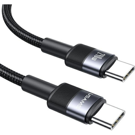 Usams Kabel Pleciony 240W USB-C/USB-C1.2m Sy Series Tarnish - (SJ727USB01)