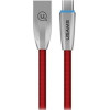 Usams Kabel Pleciony U-Light USB-Cczerwony/Red 1,2m (US-SJ184) - (TCZSUSB04)