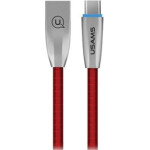 Usams Kabel Pleciony U-Light USB-Cczerwony/Red 1,2m (US-SJ184) - (TCZSUSB04)