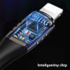 Usams Kabel Pleciony U-Tone lightning1.2m Power-Off 2A Fast Charging czarny/Black (US-SJ344) - (SJ344USB01)