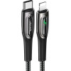 Usams Kabel Pleciony USB-C Na Lightningsmart Power-Off 20W Pd Cable 1.2m czarny/Black (US-SJ518) - (SJ518USB01)