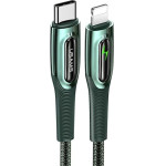 Usams Kabel Pleciony USB-C Na Lightningsmart Power-Off 20W Pd Cable1.2m Ciemny zielony/Dark Green (US-SJ518) - (SJ518USB02)