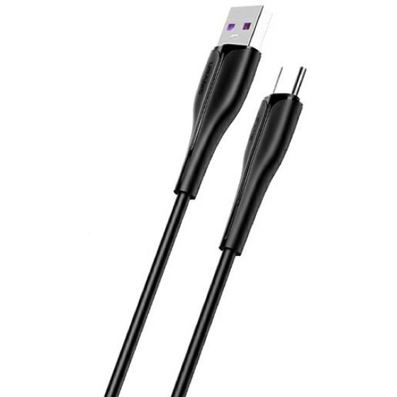 Usams Kabel U38 USB-C 5A Fast Chargefor OPPO/Huawei 1m czarny/Black (US-SJ376) - (SJ376USB01)