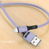 Usams Kabel U52 Lightning 2A Fast Charge1m purpurowy/Purple (US-SJ434) - (SJ434USB04)