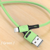Usams Kabel U52 Lightning 2A Fast Charge1m zielony/Green (US-SJ434) - (SJ434USB02)