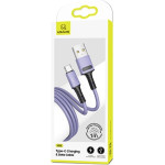 Usams Kabel U52 USB-C 2A Fast Charge 1mpurpurowy/Purple (US-SJ436) - (SJ436USB04)