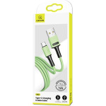 Usams Kabel U52 USB-C 2A Fast Charge 1mzielony/Green (US-SJ436) - (SJ436USB02)