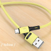 Usams Kabel U52 USB-C 2A Fast Charge 1mzolty/Yellow (US-SJ436) - (SJ436USB03)