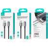 Usams Kabel Usb Na Lightning 2,4A 1,2mFast Charging stalowy/Tarnish (US-SJ667) - (SJ667USB01)