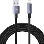 Usams Kabel Usb Na Lightning 2,4A 2mFast Charging stalowy/Tarnish (US-SJ669) - (SJ669USB01)