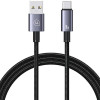 Usams Kabel Usb Na USB-C 3A 1,2mFast Charging stalowy/Tarnish (US-SJ663) - (SJ663USB01)