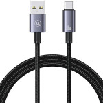 Usams Kabel Usb Na USB-C 3A 1,2mFast Charging stalowy/Tarnish (US-SJ663) - (SJ663USB01)