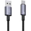 Usams Kabel Usb Na USB-C 3A 1,2mFast Charging stalowy/Tarnish (US-SJ663) - (SJ663USB01)