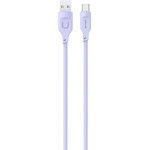 Usams Kabel USB-C 6A 1,2mPort Display Fast Charging Lithe Series purpurowy/Purple (US-SJ568) - (SJ568USB03)