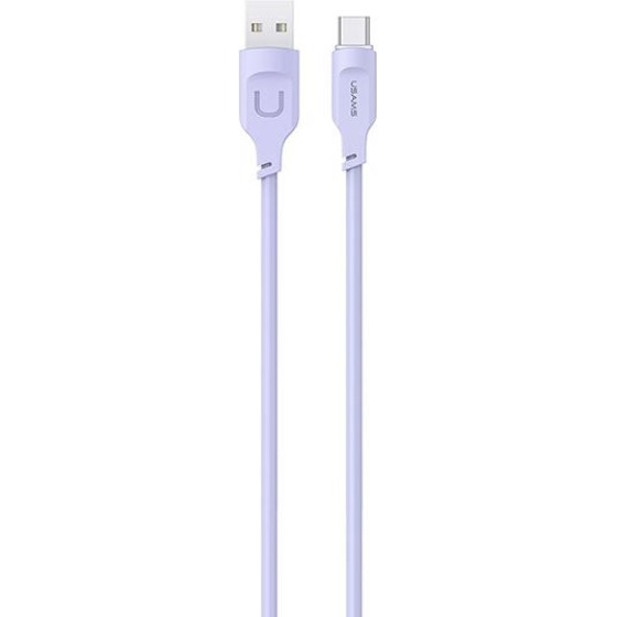 Usams Kabel USB-C 6A 1,2mPort Display Fast Charging Lithe Series purpurowy/Purple (US-SJ568) - (SJ568USB03)