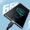 Usams Kabel USB-C 6A 1,2mPort Display Fast Charging Lithe Series zielony/Green (US-SJ568) - (SJ568USB04)