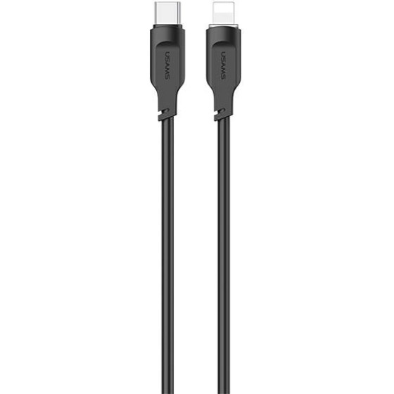 Usams Kabel USB-C Na Lightning 20W 1,2mPd Fast Charging Lithe Series czarny/Black (US-SJ566) - (SJ566USB01)