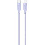 Usams Kabel USB-C Na Lightning 20W 1,2mPd Fast Charging Lithe Series purpurowy/Purple (US-SJ566) - (SJ566USB03)