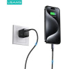 Usams Kabel USB-C Na Lightning 30W 0,25mFast Charging stalowy/Tarnish (US-SJ679) - (SJ679USB01)