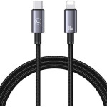 Usams Kabel USB-C Na Lightning 30W 1,2mFast Charging stalowy/Tarnish (US-SJ662) - (SJ662USB01)