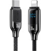 Usams Kabel USB-C Na Lightning 30W 1.2m Digital Display Zinc Alloy Fast Charging Data Cable Hx Series (US-SJ741) - (SJ741USB02)