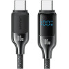 Usams Kabel USB-C Na USB-C 100W 1,2m Digital Display Zinc Alloy Fast Charging Data Cable Hx Seri - (SJ742USB01)