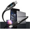 Usams Kabel USB-C Na USB-C 100W 1,2m Digital Display Zinc Alloy Fast Charging Data Cable Hx Seri - (SJ742USB01)