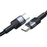Usams Kabel USB-C Na USB-C 60W 1,2m Fast Charging stalowy/Tarnish (US-SJ724) - (SJ724USBSG01)