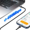Usams Kabel USB-C Na USB-C 60W 1,2m Fast Charging stalowy/Tarnish (US-SJ724) - (SJ724USBSG01)