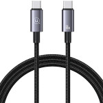 Usams Kabel USB-C Na USB-C 60W 1,2mFast Charging stalowy/Tarnish (US-SJ661) - (SJ661USB01)
