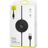 Usams Lad. Indukcyjna US-CC096 10Wz Kablem Lightning czarny/Black - (CC96WH01)