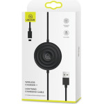 Usams Lad. Indukcyjna US-CC096 10Wz Kablem Lightning czarny/Black - (CC96WH01)