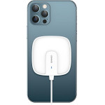 Usams Lad. Indukcyjna US-CD159 magneticW1 15W Extra-Thin Iphone 12 Series bialy/White - (CD159DZ02)