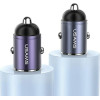 Usams Lad. sam. 1xUSB+1xUSB-C C38 30WPd Fast Charge z Wbudowanym Piescieniem fioletowy/Purple (US-CC206) - (CC206CC02)