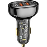 Usams Lad. sam. 2xUSB+1xUSB-C 80WFast Charge czarny/Black (US-CC159) - (CC159CC01)