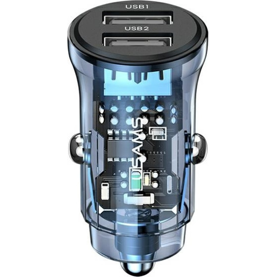 Usams Lad. sam. C31 3A 2xUSB-Afast Charge niebieski/Blue (US-CC162) - (CC162CC02)