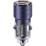 Usams Lad. sam. C36 USB+USB-C 95WFast Charge fioletowy/Purple (US-CC176) - (CC176CC02)