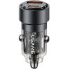Usams Lad. sam. C39 USB+USB-C 60WFast Charge czarny/Black (US-CC208) - (CC208CC01)